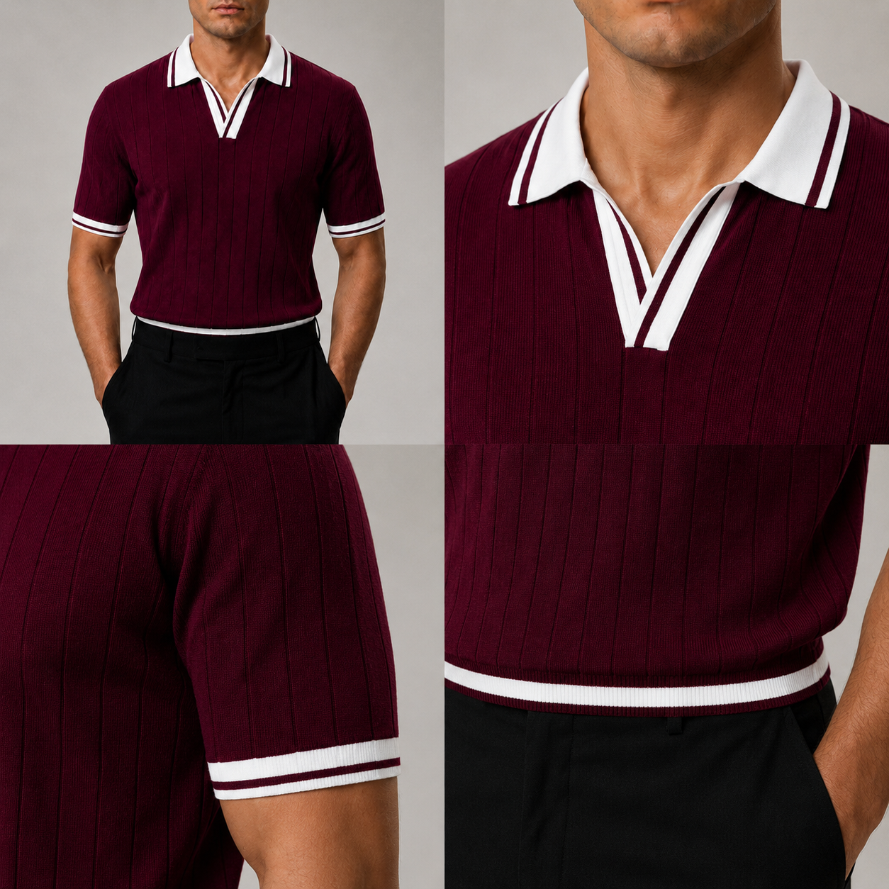 Original thomas shirt_ Burgundy