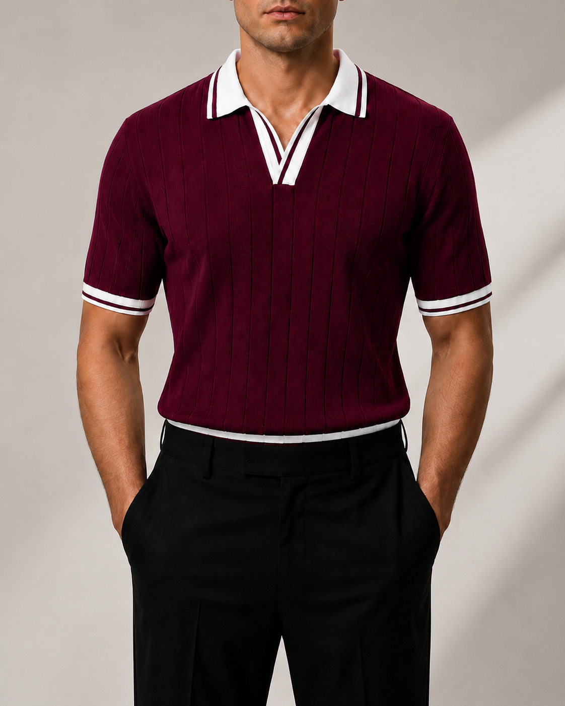Original thomas shirt_ Burgundy
