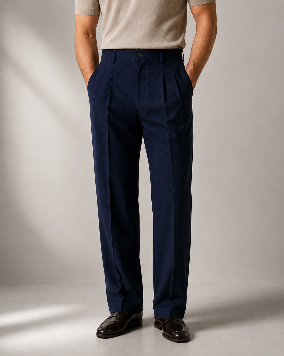 Classic Trousers Navy Blue