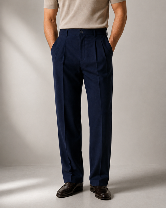 Classic Trousers Navy Blue