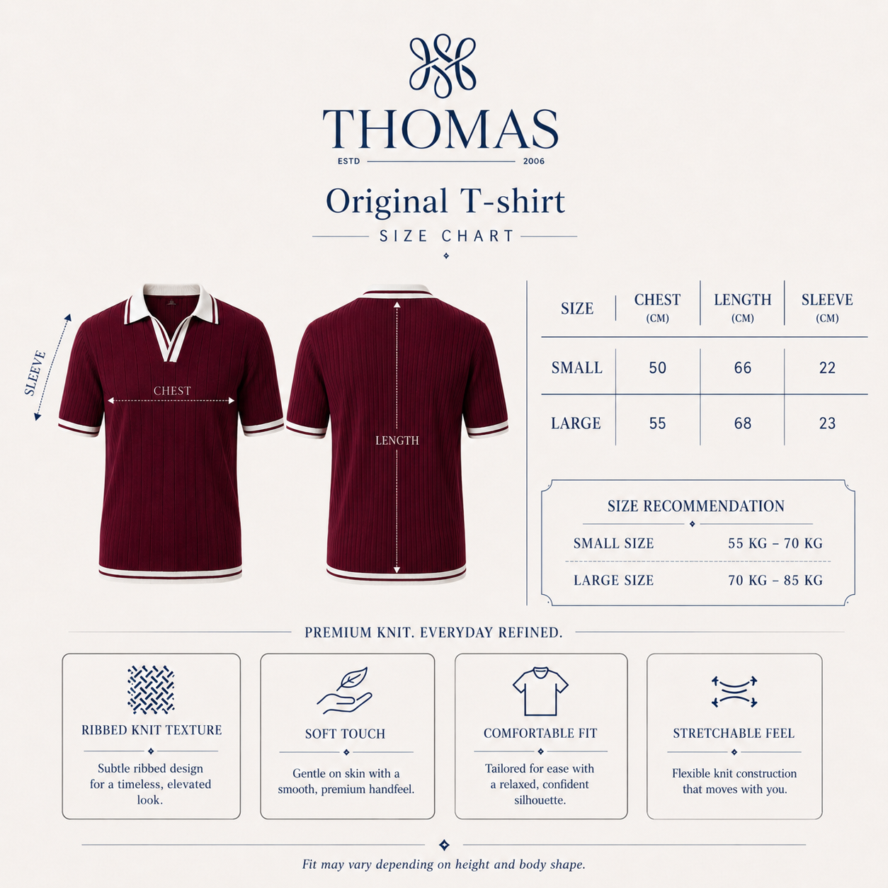 Original thomas shirt_ Burgundy